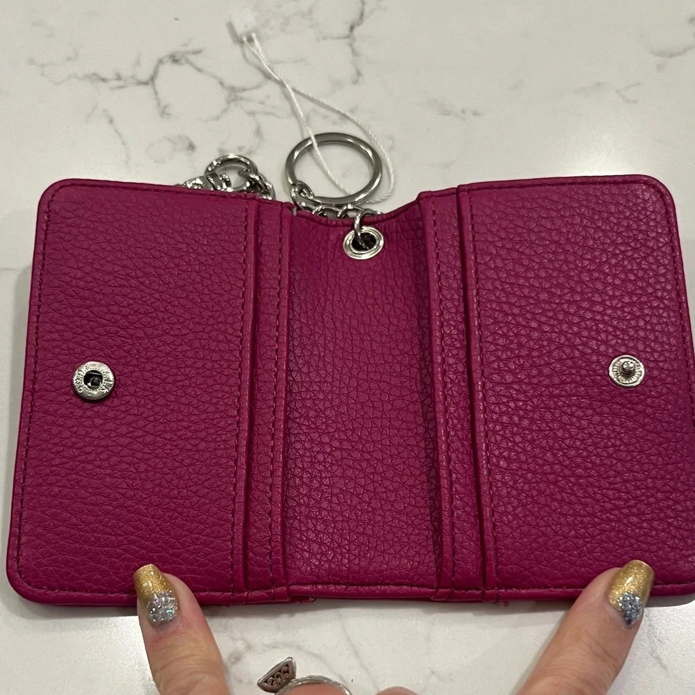 Steve Madden Fuchsia Keychain Card Holder